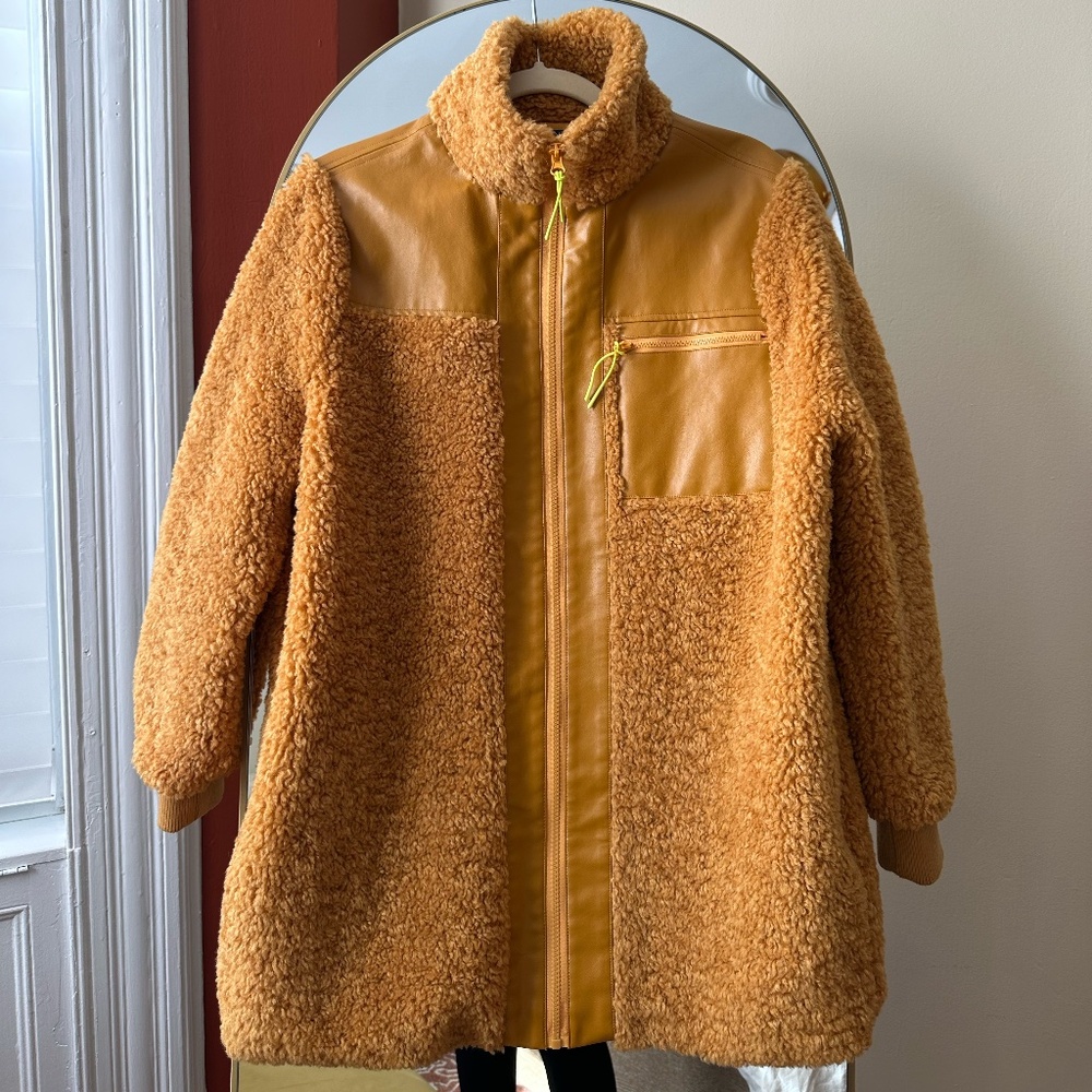 Oversized Mustard Apt. 9 x Cara Santana Zipup